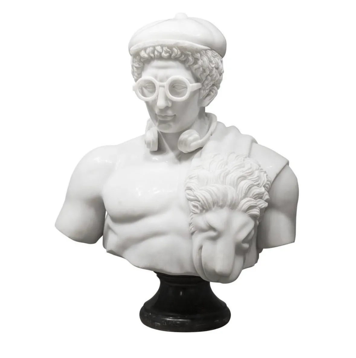 Buste Homme avec Lion — Leo Caillard